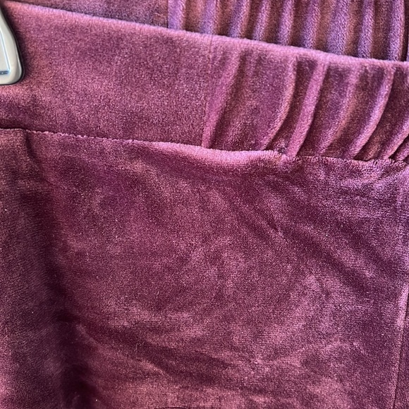 LOGO by Lori Goldstein Plumb Velour Pull-on Elastic Waist Jogger Pants 2X Petite - Picture 5 of 9
